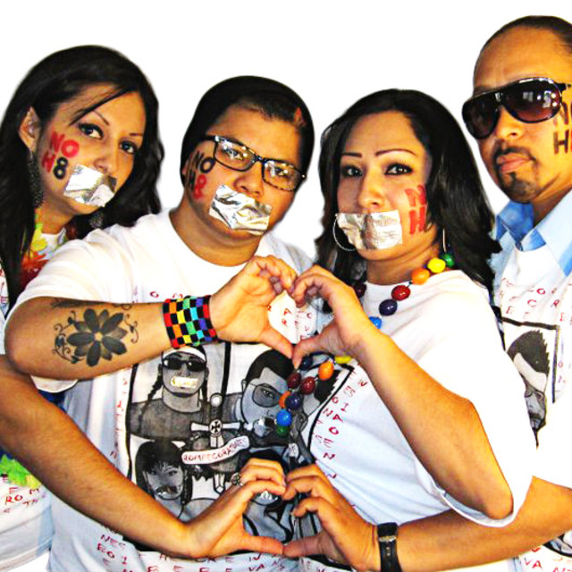 RompeCorazones - Drag King group ROMPECORAZONES from San Diego, CA. Showing our support to the NOH8 campaign.