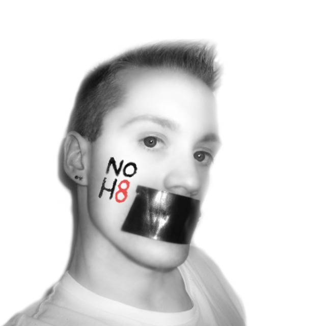 Nathan Zinck - My photo contribution to the NOH8 campaign.