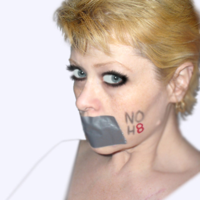 Red Kittie Kat - My NOH8 Picture taken by me on May 8, 2011