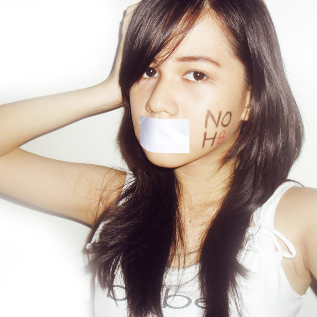 Audrey Deza - NO H8.
even though i'm a filipino, i support this campaign.
I do support human rights and whatever gender you have either you're gay/lesbian/bisexual or whatever, we all have the right to live, love and to be loved. ♥