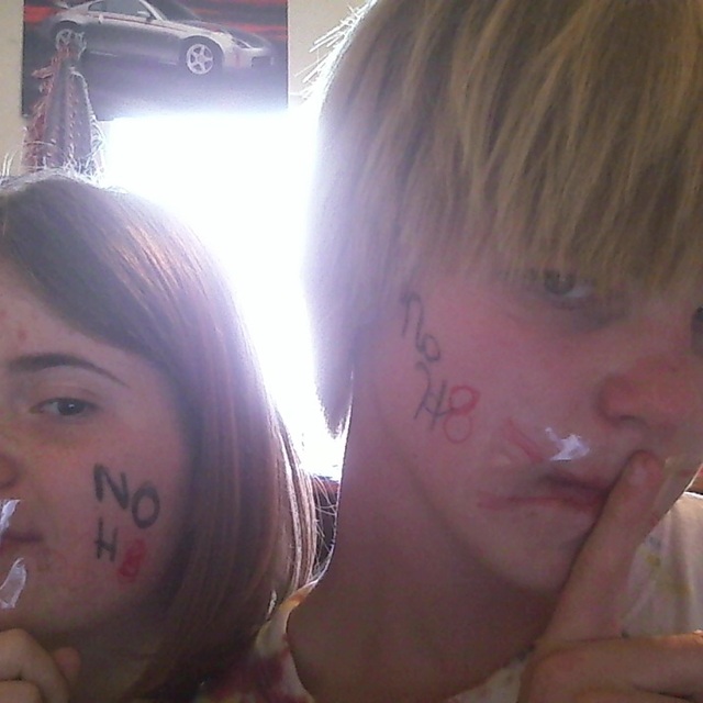 Zachary Hecker - My friend Sarah and I, we love everyone for who they are <3