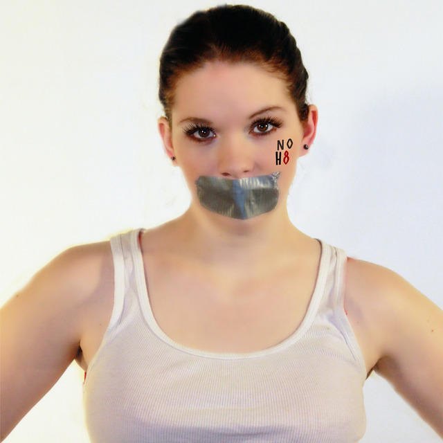 Wanda Sanders-Young - This is my daughter, Brianna. She was 17 when I took this photo. Our family are big supporters of NOH8 and equal rights. I have several photos that we took for the NOH8 Support, and this is one of my favorites.
