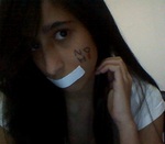 Hanan Saleh - My first NO H8 picture :)
I didn't have any silver duct tape though..