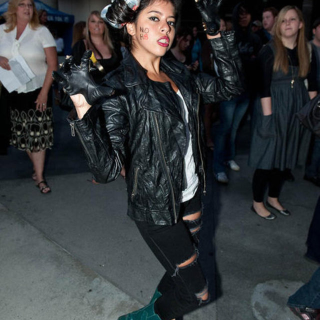gabriella castillo - me spreading the love at a Lady Gaga concert in Los Angeles, dressed up as telephone