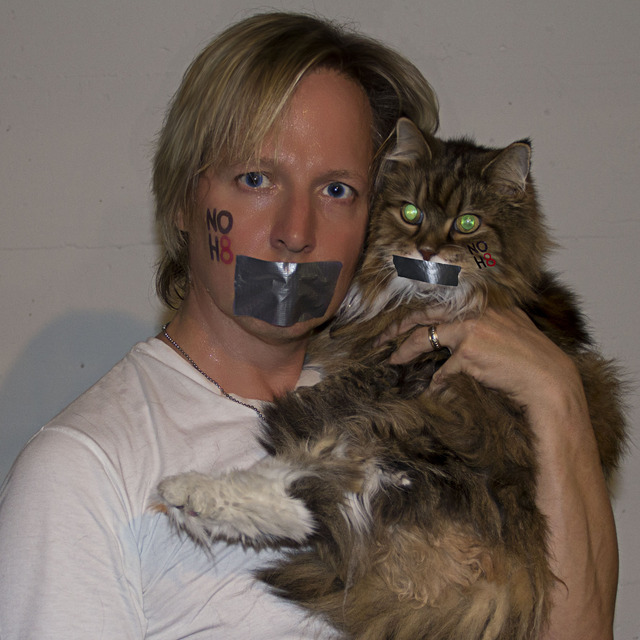 Jeff Henderson - My cat also wanted to support the NOH8 campaign!