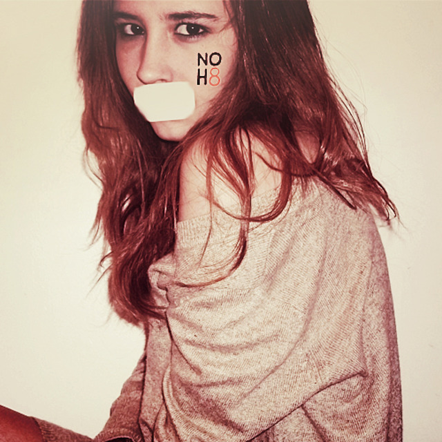 Aldy - hi ! this is me, and my photo for NOH8 campaign, i think this campaign is so important! i'm really loved to can help! xoxo!