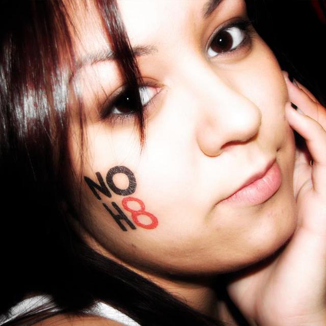 Cassie Mason - My NOH8!! This campaign means a lot to me and millions of others. Glad to be apart of this all. Just got my official pic done with Adam on Thursday, so ecstatic! Can't wait to see it! I hope 2012 brings amazing things for NOH8 and our fight for equality. I hope people start to realize that we all deserve to be treated equal because we are all human beings, no matter who we love. NOH8 people!!!! .. all love ... NOH8!!!!