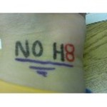 Eirelav - NO H8 written on my wrist <3 
