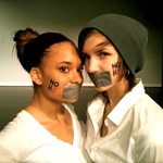 Sydney Wright - Halo and I after our official NOH8 photoshoot with Adam Bouska!