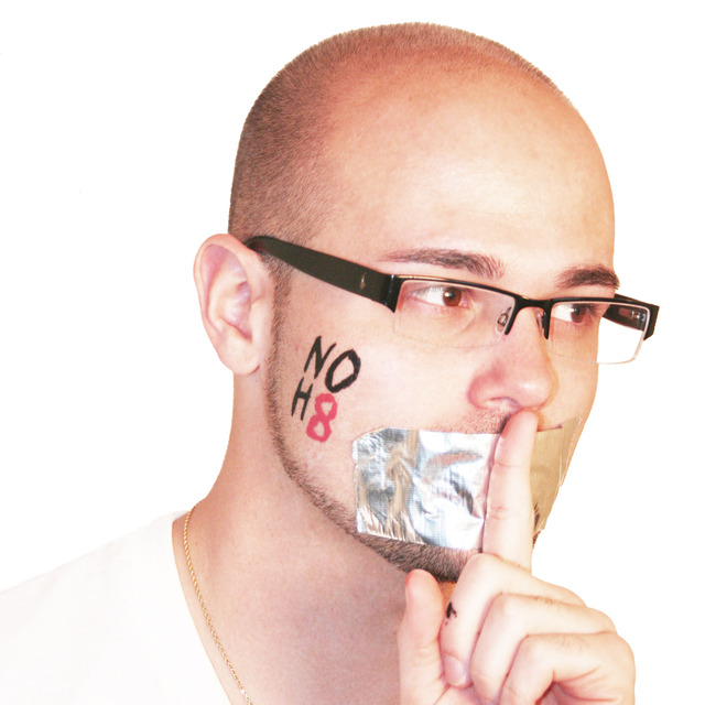 Patrick McKelvey - NOH8 at Chatham University in honor of the 2012 Day of Silence