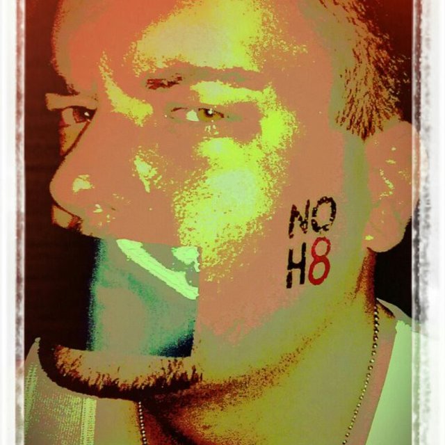 BDG - My version of NOH8 after attending the photo shoot in Providence, RI.  Glad to be a part of this terrific campaign for equality and human rights!