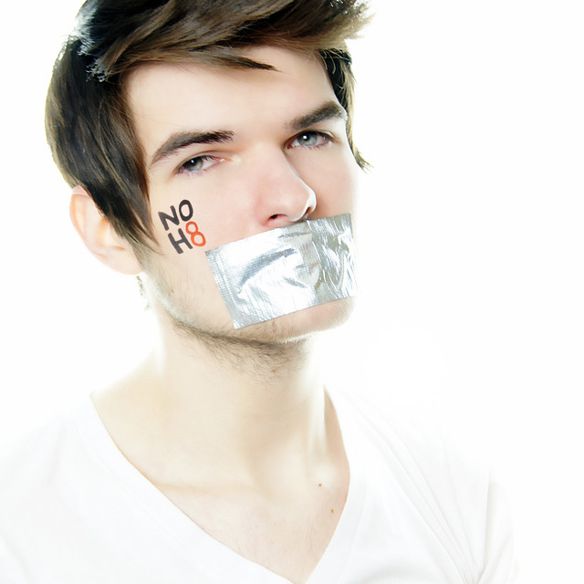 Tylor Santiago - My friend Justin and I are really inspired by this campaign and it means a lot to us. This is our version of the NOH8 Campaign photos. Photography By: Justin Inscoe. Edited By: Tylor Santiago