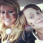 Katie Ward - Starbucks cake pops after our NoH8 photo shoot