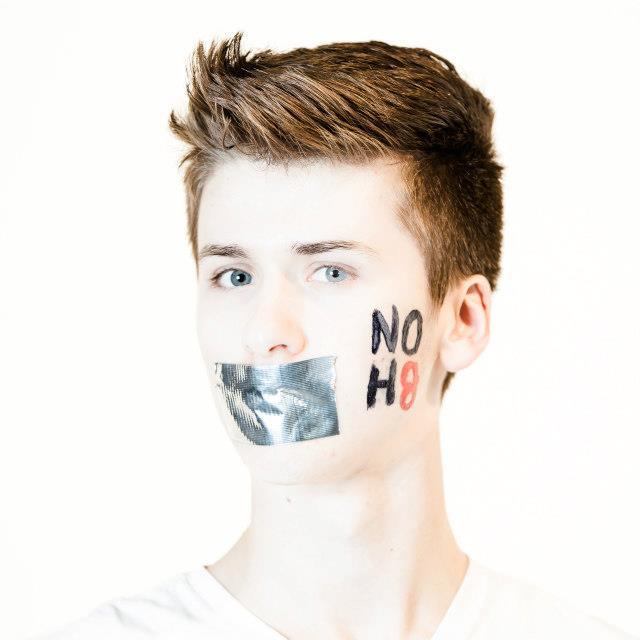 Shane Chappus - Taken at University of Windsor's NOH8 photoshoot as part of the University of Windsor's Student Alliance and Windsor Pride's Bullying Awareness Week!
