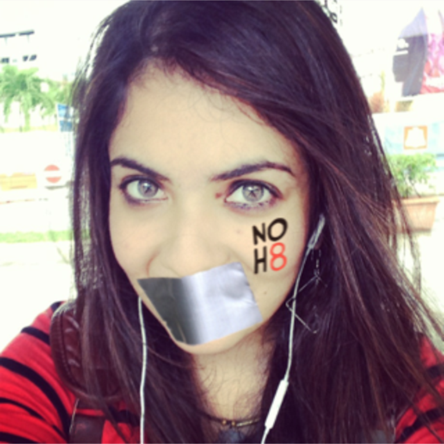 Diksha Khemlani - Uploaded by NOH8 Campaign for iPhone