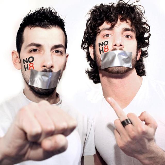 Simona Manna - Italy join NOH8!! Francesco D'Alessio and Matteo Rocchi, who play Giulio and Tommaso in "G&T" an italian gay web series, wants to share with all of you their support to the campaign.  