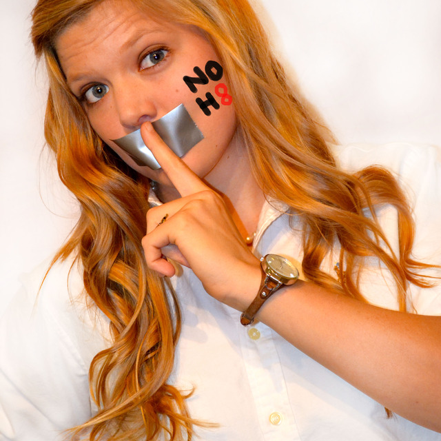 Justin Jones - my teammate Abi Brown supporting me with my photography to support the NOH8 Campaign!!