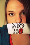 GwenDonk - I'm straight, but I have family and friends that are gay and/or lesbians and I stand up for what they want and what I believe is right. No H8 from this girl! 