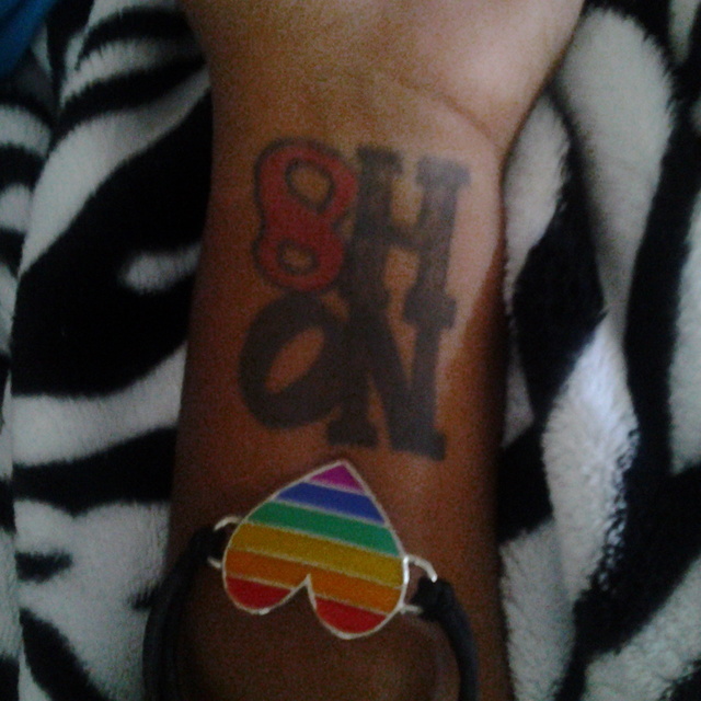 jennifer thomas - 12 yrs ago I realized I was a bit different then others. At the age of 14 I came out and told my family I was bi. They wer very accepting!!! Ever since then I have believed in equal rights and got this tatted on me. It was eyebrows but I am not afraid to fight for what I believe in!