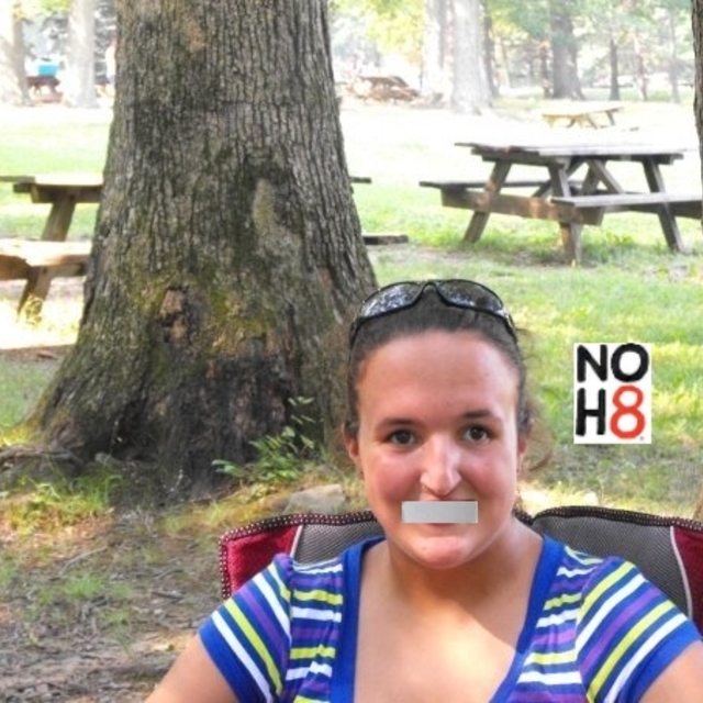 Kelly McKenna - This is me at the Park for showing my support to the NOH8 Campaign