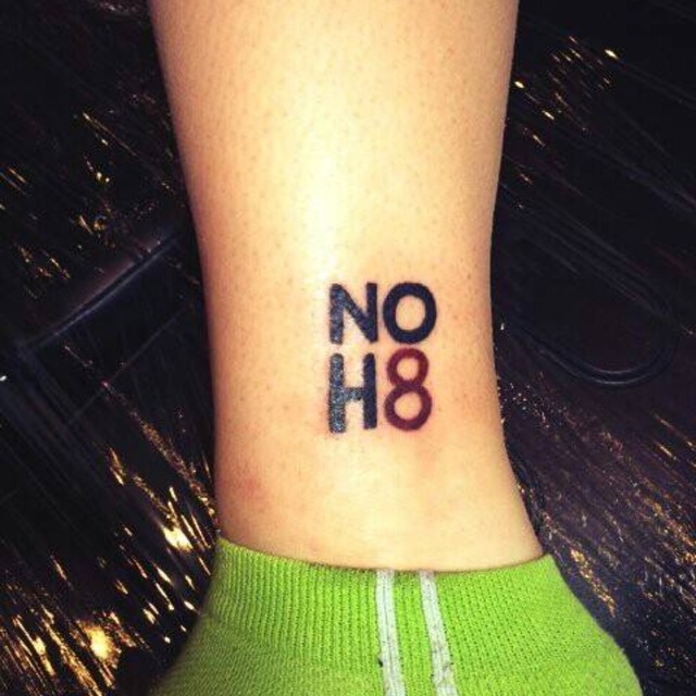 Hannah Peck cowles - Tattooed and proud to support <3 NOH8 