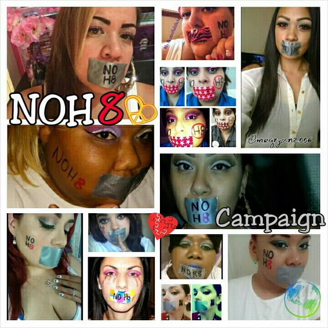 alexis palacios - Prinsess Makeup promoters collaboration for the NoH8 Campaign. 