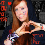 Eriinz - First attempt =) NOH8 <3 After being compeltly changed by Pauley Perrette i had to check out the website! i love what everyone stands for =D