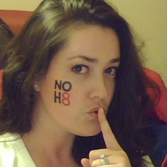 Elizabeth da Costa - after the NOH8 Shoot in ATL