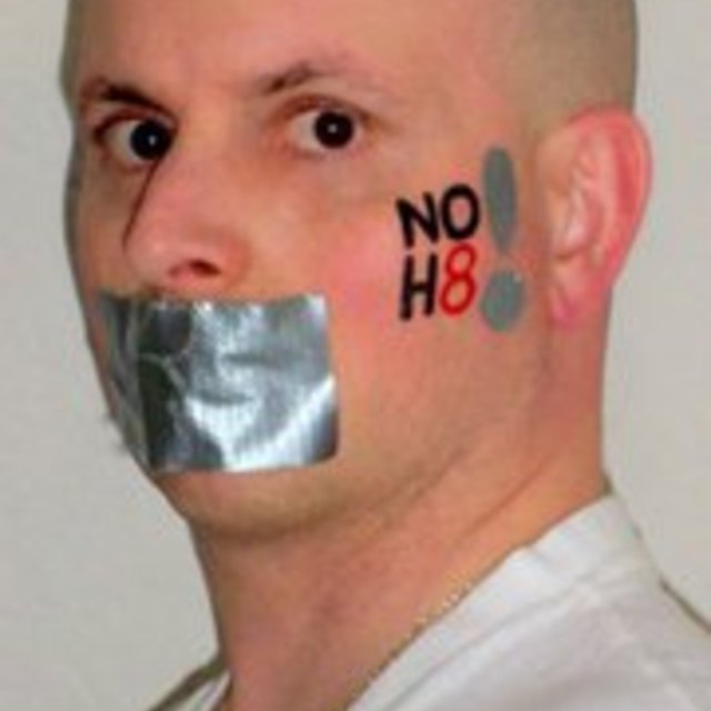 David Slaga - This was a NOH8 pic I did on my own. Peace.