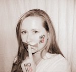 Angela Chansky - I took part in the Boston NOH8 photo shoot on March 27th...I had a little fun with the tat and tape after.