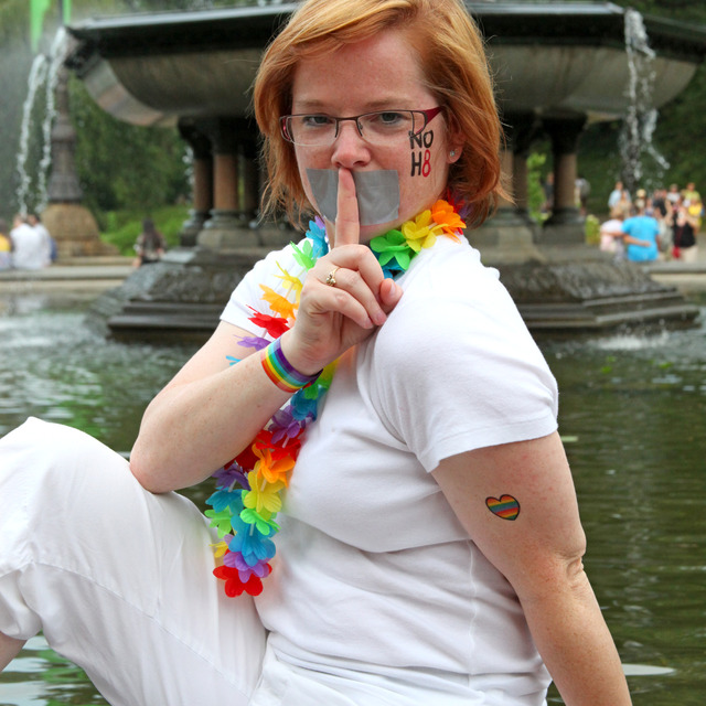 Cheryl  Gilroy - Taken on June 25 by the Bethesda Fountain in Central Park in New York..The Day after New York passed the bill alowing same sex Marriage!!