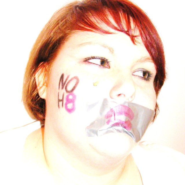 stevie - this is one of many i took, my friend (chaz) also participated in this amateur photo shoot. we had a lot of fun. i think i might see if some of my other friends would like to do NOH8 photos too. 