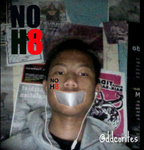 Aldy - KEEP SAYING #NOH8 To EVERYONE!!
PEACE,LOVE AND NO H8