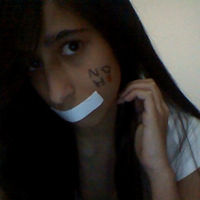 Hanan Saleh - My first NO H8 picture :)
I didn't have any silver duct tape though..