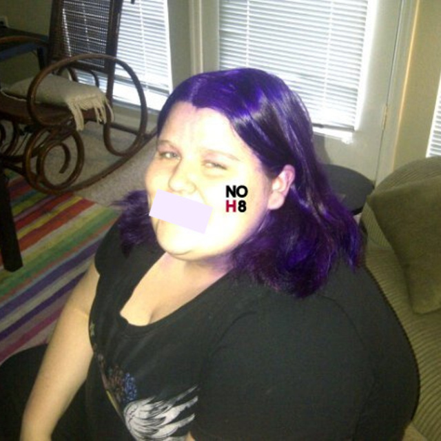 Jacquee  McDade - my Photoshopped noh8 pic