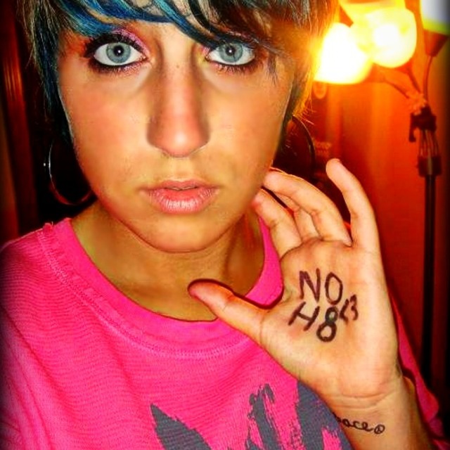 ashley sabia - supporting the fight for gay pride and supporting jayme