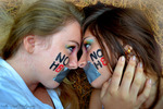 kaitlin watkins - My friends and I are supporting noh8 in my school. This is just one of many photos in the series that will be made into posters and displayed in the hallways of Maui High School.