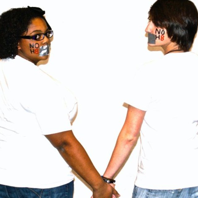 Kasson Marroquin - NoH8 shoot at the University of North Texas. Fall 2009.