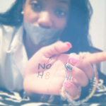 Jamillah Hendricks - - I am With the NOH8 Campaign . Hopefully Our voices will be heard !  Look at my Beads <3 it represents The rainbow. Yes i Have P R I D E . in who I am . A proud bisexual .