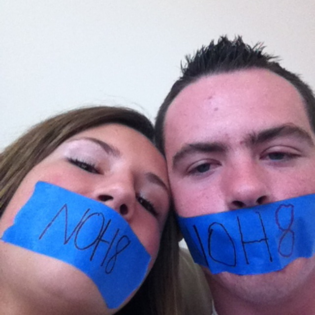 Alex  Wakely - My friend Megan and I support Noh8