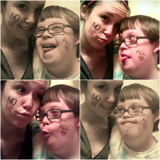 Bree Wright - my brother and i promoting NOH8! ♥