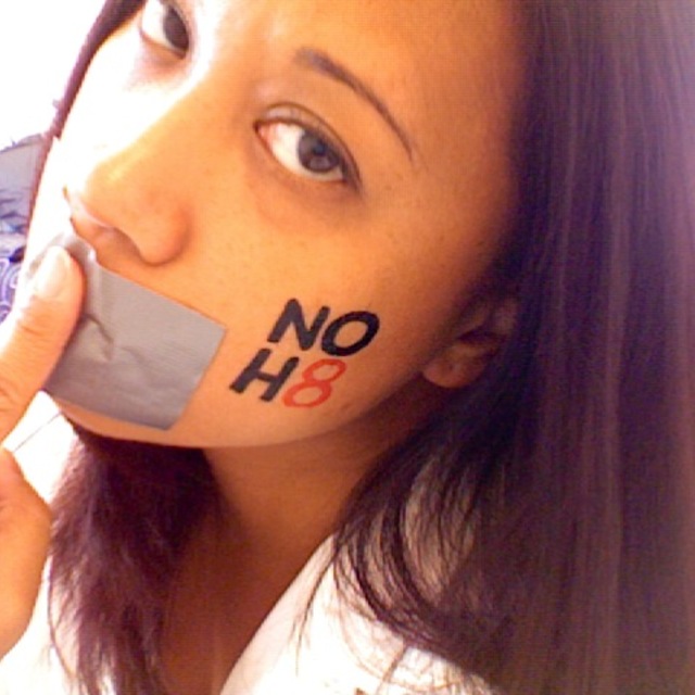 Jennifer Bartolome - This is my Unofficial NOH8 self-portrait that I took when I got home after attending the NOH8 Hawaii Photo Shoot. Jennifer Bartolome - This is my Unofficial NOH8 self-portrait that I took when I got home after attending the NOH8 Hawaii Photo Shoot.