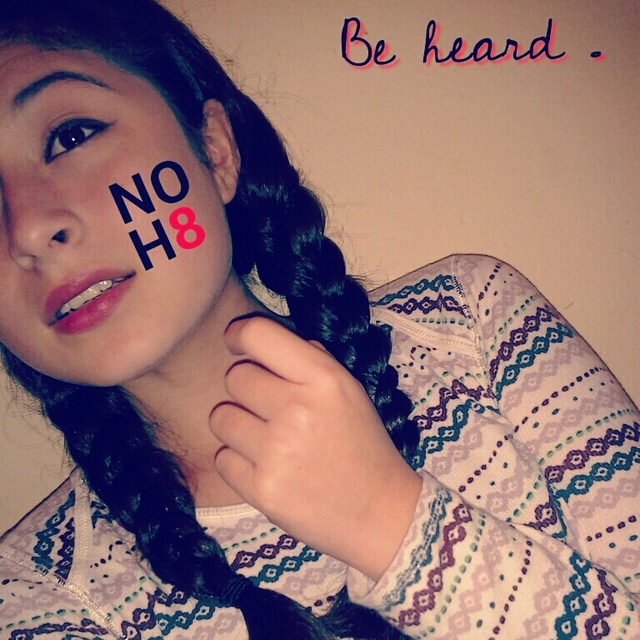 MarissaGomezThou - NO H8 . #beheard 

@marissagomezthou ( follow on instagram )