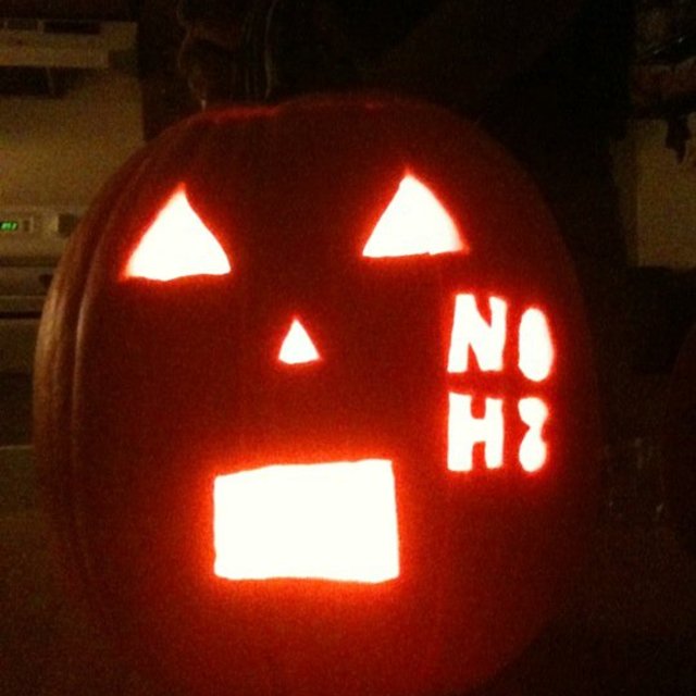 Ashleigh Poff - The idea I came up with for my Halloween pumpkin this year. 