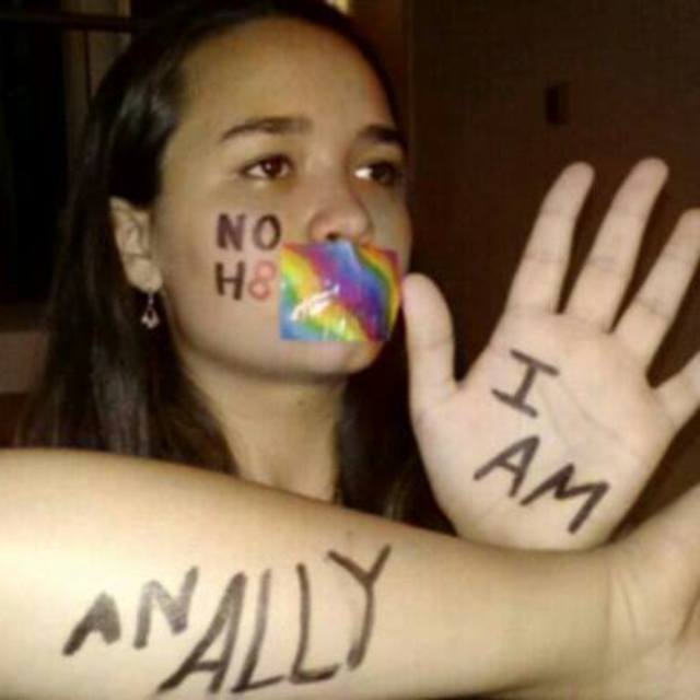 Claylish Coldiron - I am doing a 30 Day Challenge, something my friends and I came up with and I thought it was high time I did this. So Here you go, sorry I don't own silver duct tape.
I Am An Ally
30 Day Challenge
Day 8
As far as I know I am not gay, lesbian, bisexual, transgender, pansexual, intersex, or asexual
I just support this crazy idea that everyone should have equal rights
Have A Gay Day! Claylish Coldiron - I am doing a 30 Day Challenge, something my friends and I came up with and I thought it was high time I did this. So Here you go, sorry I don't own silver duct tape.
I Am An Ally
30 Day Challenge
Day 8
As far as I know I am not gay, lesbian, bisexual, transgender, pansexual, intersex, or asexual
I just support this crazy idea that everyone should have equal rights
Have A Gay Day!