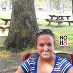 Kelly McKenna - This is me at the Park for showing my support to the NOH8 Campaign