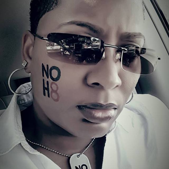 Rose Bowie - This was after the official NOH8 Photo Shoot, fooling around with my phone camera.  I meet some really great people and had a fantastic day.