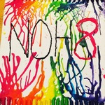 Emily  Bennett - Hello all my name is Emily and I am a great believer and supporter of the NOH8 campaign! I myself am straight against hate and strongly believe in equality! This is a crayon art I made with the NOH8 logo I hope y'all like it!! 