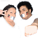 Chef  Shiane - For my 40th birthday (May 25) and my son's 15th birthday (May 21) we decided to do the NOH8 shoot together. This was my 3rd time volunteering. It was such an emotional moment for me because my son was just 7 years old when I came out. He had always been supportive and understanding in secret. But as he got older, he has been more and more vocal about his mother being gay and even stood up for a gay kid in class a year ago. He is empathetic and has so much compassion in his heart. I am so proud of him for being the wonderful young man that he is. 