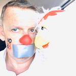 Bullseye The Clown - First Chicken and Clown to be photographed by NOH8...OFFICIAL Photo coming soon!